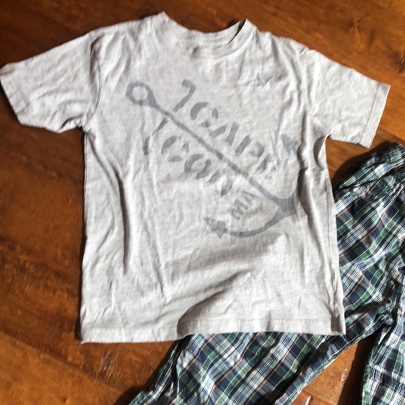 Boys L XL 14 LOT 2 Tops Gray Cape Cod & 2 Shorts Chino Striped & 1 Pull On Pants - Picture 5 of 16